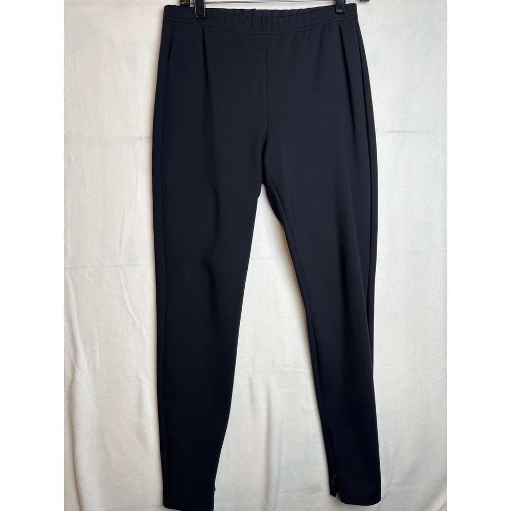 ST. JOHN Collection Black Viscose Nylon Stretch Knit Pants size Small